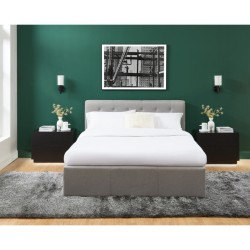 Table de chevet à led LUMORA noir 60cm