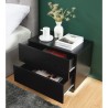 Table de chevet à led LUMORA noir 60cm