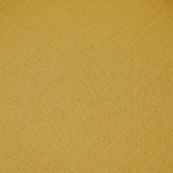 Canapé droit fixe tissu jaune moutarde 2 places