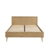 Lit double ELARA cannage rotin 160x200 sommier inclus