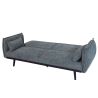 Canapé droit DALO convertible tissu vert 2 places