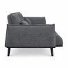 Canapé droit DALO convertible tissu vert 2 places