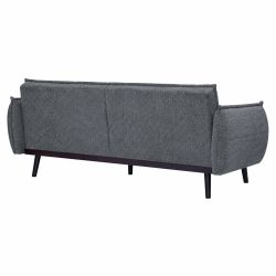 Canapé droit DALO convertible tissu vert 2 places