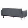 Canapé droit DALO convertible tissu vert 2 places