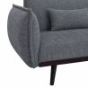 Canapé droit DALO convertible tissu vert 2 places