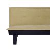 Canapé droit DENA convertible tissu vert 2 places