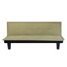 Canapé droit DENA convertible tissu vert 2 places
