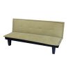 Canapé droit DENA convertible tissu vert 2 places