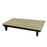 Canapé droit DENA convertible tissu vert 2 places