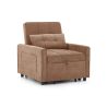 Fauteuil DOVA convertible tissu terracotta 1 place