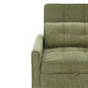 Fauteuil DOVA convertible tissu vert 1 place