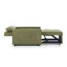 Fauteuil DOVA convertible tissu vert 1 place
