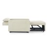 Fauteuil DOVA convertible tissu beige 1 place