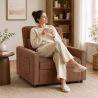 Fauteuil DOVA convertible tissu terracotta 1 place