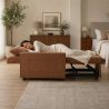 Fauteuil DOVA convertible tissu terracotta 1 place