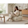 Fauteuil DAVI compressé convertible tissu beige 1 place