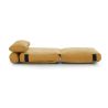 Fauteuil DAVI compressé convertible tissu jaune 1 place