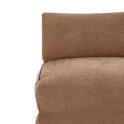 Fauteuil DAVI compressé convertible tissu terracotta 1 place