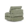 Fauteuil DAVI compressé convertible tissu vert 1 place