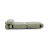 Fauteuil DAVI compressé convertible tissu vert 1 place