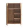 Armoire MAREO rose et cannage rotin 2 portes